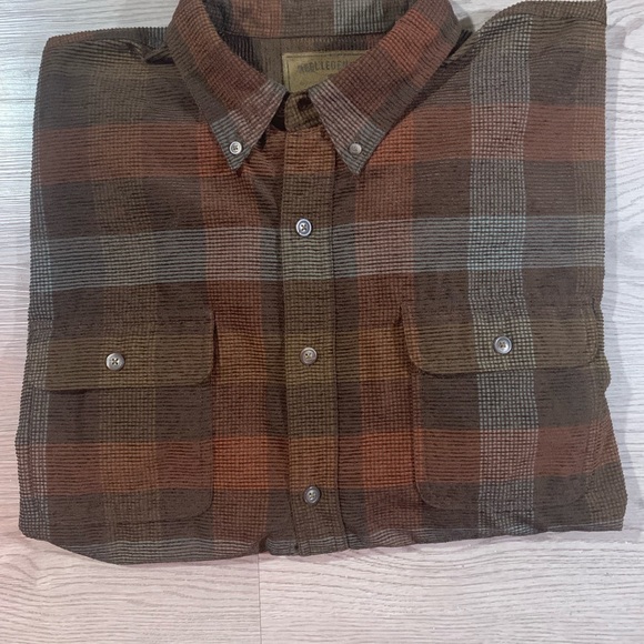 Reel Legends Brown Plaid Long Sleeve - Picture 2 of 3